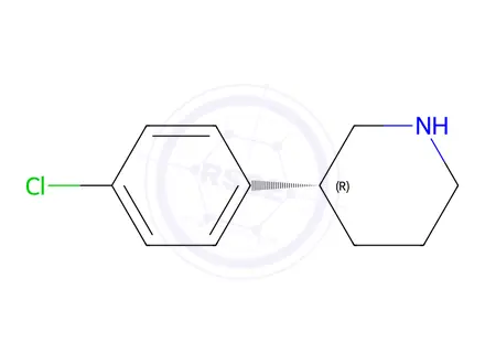 Chemical structure of (R)-3-(4-Chlorophenyl)piperidine