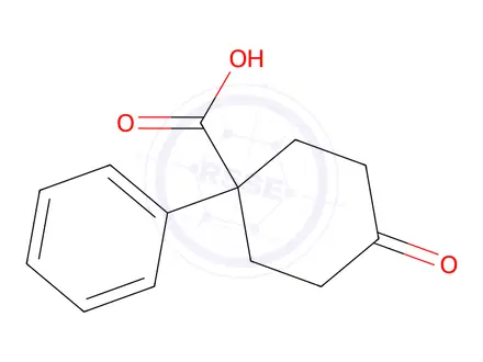 Chemical structure of 4-Oxo-1-phenylcyclohexane-1-carboxylic acid