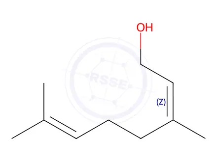 Chemical structure of Nerol