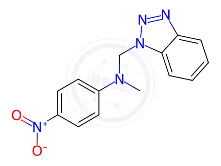 Chemical structure of N-((1H-benzo[d][1,2,3]triazol-1-yl)methyl)-N-methyl-4-nitroaniline