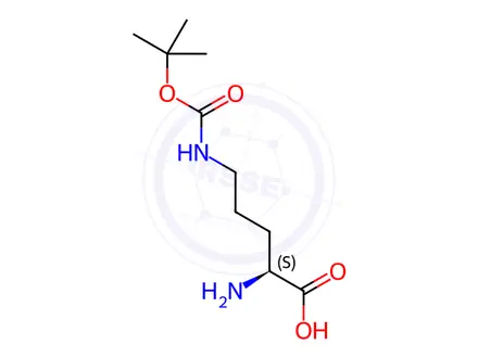 Chemical structure of N-d-Boc-L-Ornithine