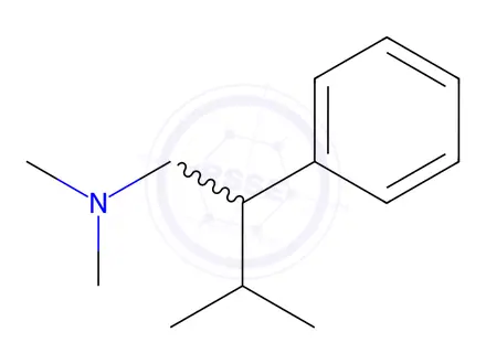 Chemical structure of β-Isopropyl-N,N-dimethylbenzeneethanamine