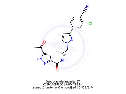 Chemical structure of Darolutamide Impurity 73