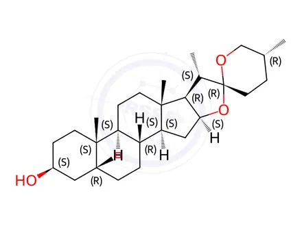 Chemical structure of Smilagenin