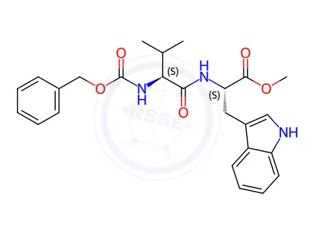 Chemical structure of Z-VAL-TRP-OMe