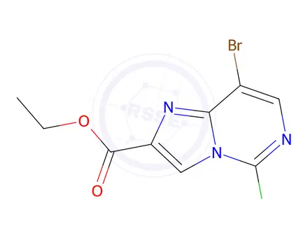 Chemical structure of Ethyl 8-bromo-5-chloroimidazo[1,2-c]pyrimidine-2-carboxylate