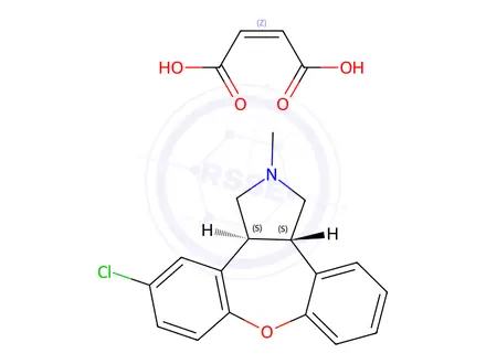 Chemical structure of Asenapine Maleate