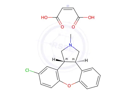 Chemical structure of (R,R)-Asenapine Maleate