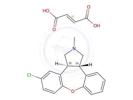 Chemical structure of (S,S)-Asenapine Maleate