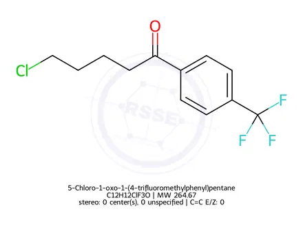 Chemical structure of 5-Chloro-1-oxo-1-(4-trifluoromethylphenyl)pentane