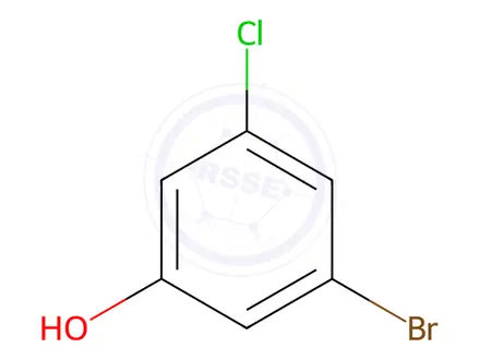 Chemical structure of 3-Bromo-5-chlorophenol