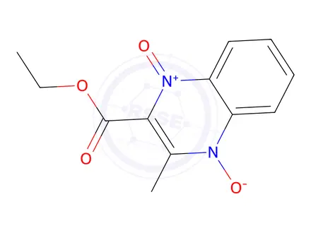 Chemical structure of 2-(ETHOXYCARBONYL)-3-METHYLQUINOXALINEDIIUM-1,4-DIOLATE