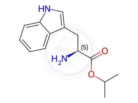 Chemical structure of isopropyl L-tryptophanate
