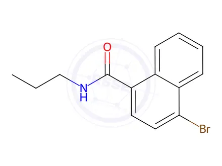 Chemical structure of N-Propyl 4-Bromonaphthamide