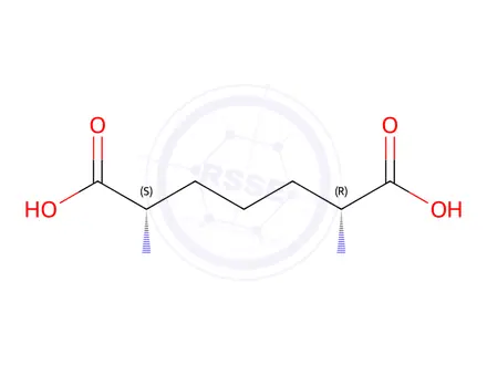 Chemical structure of (2S,6R)-2,6-Diaminoheptanedioic acid