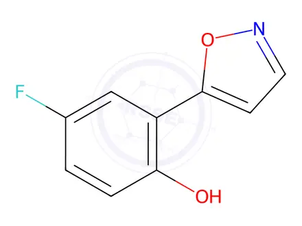 Chemical structure of 5-(5-Fluoro-2-hydroxyphenyl)isoxazole