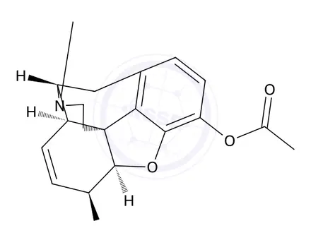 Chemical structure of 3-O-Acetylmorphine (1.0mg/ml in Acetonitrile)