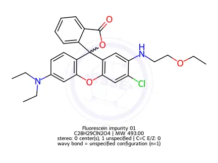 Chemical structure of Fluorescein Impurity 01