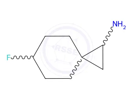 Chemical structure of Spiro[2.5]octan-1-amine, 6-fluoro-