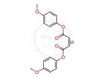 Chemical structure of Fumaric acid bis(p-methoxyphenyl) ester