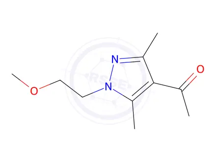 Chemical structure of 1-[1-(2-methoxyethyl)-3,5-dimethyl-1h-pyrazol-4-yl]ethan-1-one