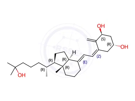 Chemical structure of Calcitriol