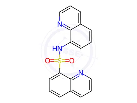 Chemical structure of n-(Quinolin-8-yl)quinoline-8-sulfonamide