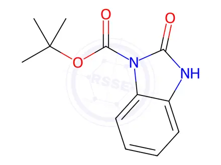 Chemical structure of tert-Butyl 2-oxo-2,3-dihydro-1H-benzo[d]imidazole-1-carboxylate