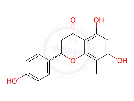 Chemical structure of 5,7,4'-Trihydroxy-8-methylflavanone