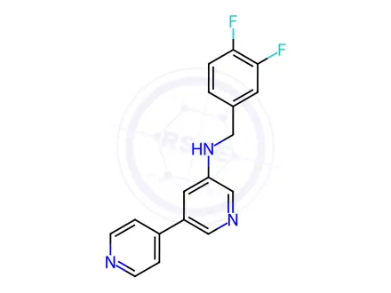 Chemical structure of N-(3,4-Difluorobenzyl)-[3,4'-bipyridin]-5-amine