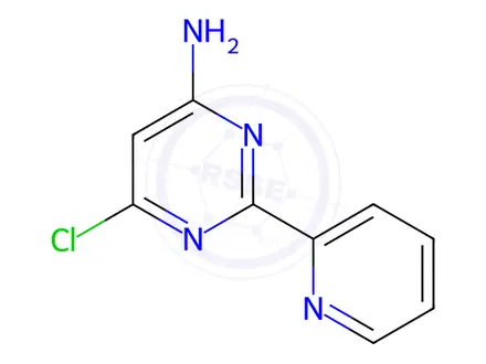 Chemical structure of 6-Chloro-2-(pyridin-2-yl)pyrimidin-4-amine