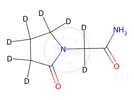 Chemical structure of Piracetam-d8
