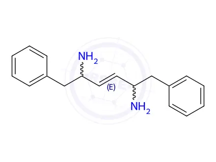 Chemical structure of (2S,5S,E)-1,6-Diphenylhex-3-ene-2,5-diamine
