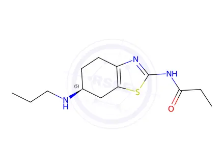 Chemical structure of (S)-N-(6-(Propylamino)-4,5,6,7-tetrahydrobenzo[d]thiazol-2-yl)propionamide