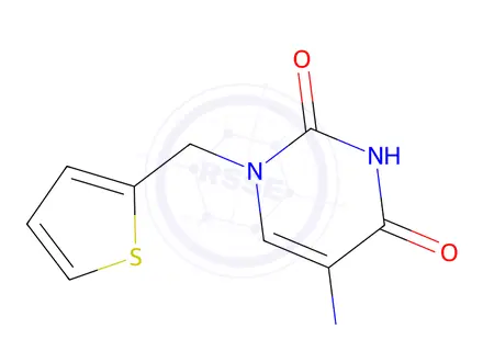 Chemical structure of 5-Amino-1-(thiophen-2-ylmethyl)pyrimidine-2,4(1h,3h)-dione