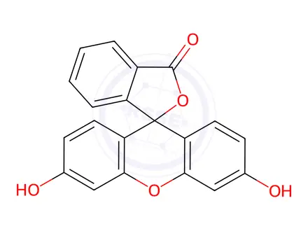 Chemical structure of Fluorescein