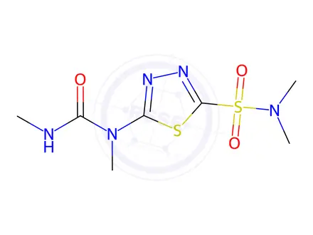 Chemical structure of 1-(5-Dimethylsulfamoyl-1,3,4-thiadiazol-2-yl)-1,3-dimethylurea