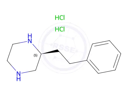 Chemical structure of (S)-2-Phenethylpiperazine dihydrochloride