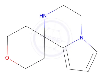 Chemical structure of 3',4'-dihydro-2'H-spiro[oxane-4,1'-pyrrolo[1,2-a]pyrazine]