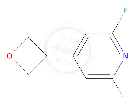 Chemical structure of 2,6-Difluoro-4-(oxetan-3-yl)pyridine
