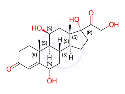 Chemical structure of 6a-Hydroxyhydrocortisone