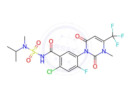 Chemical structure of Saflufenacil