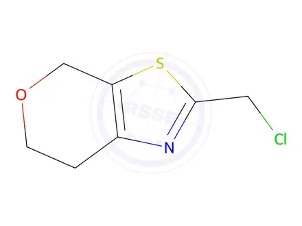Chemical structure of 2-(chloromethyl)-4H,6H,7H-pyrano[4,3-d][1,3]thiazole