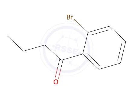 Chemical structure of 1-Butanone, 1-(2-bromophenyl)-