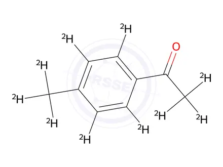 Chemical structure of 4'-Methylacetophenone-d10