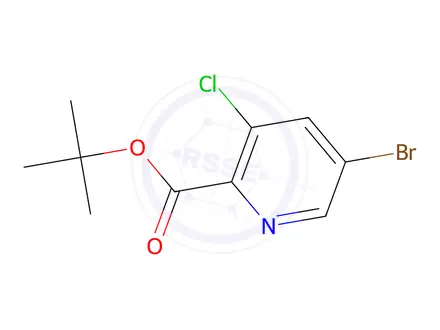 Chemical structure of tert-Butyl 5-bromo-3-chloropicolinate