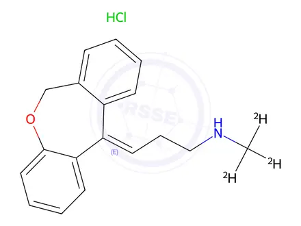 Chemical structure of Nordoxepin-[D3] hydrochloride