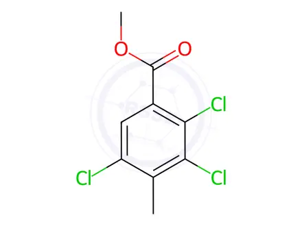 Chemical structure of Methyl 2,3,5-trichloro-4-methylbenzoate