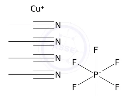 Chemical structure of [Cu(CH3CN)4]PF6
