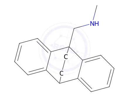 Chemical structure of methyl(methyl-9,10-ethano-9(10H)-anthryl)ammonium methanesulphonate